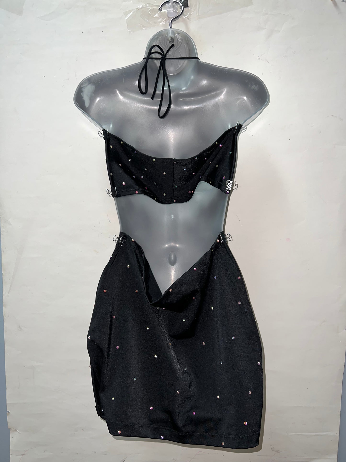 Two Piece Blk Skirt Set