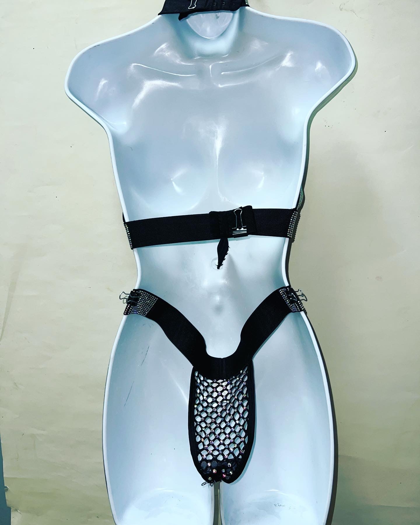 Two Piece Rhinestone Short Set