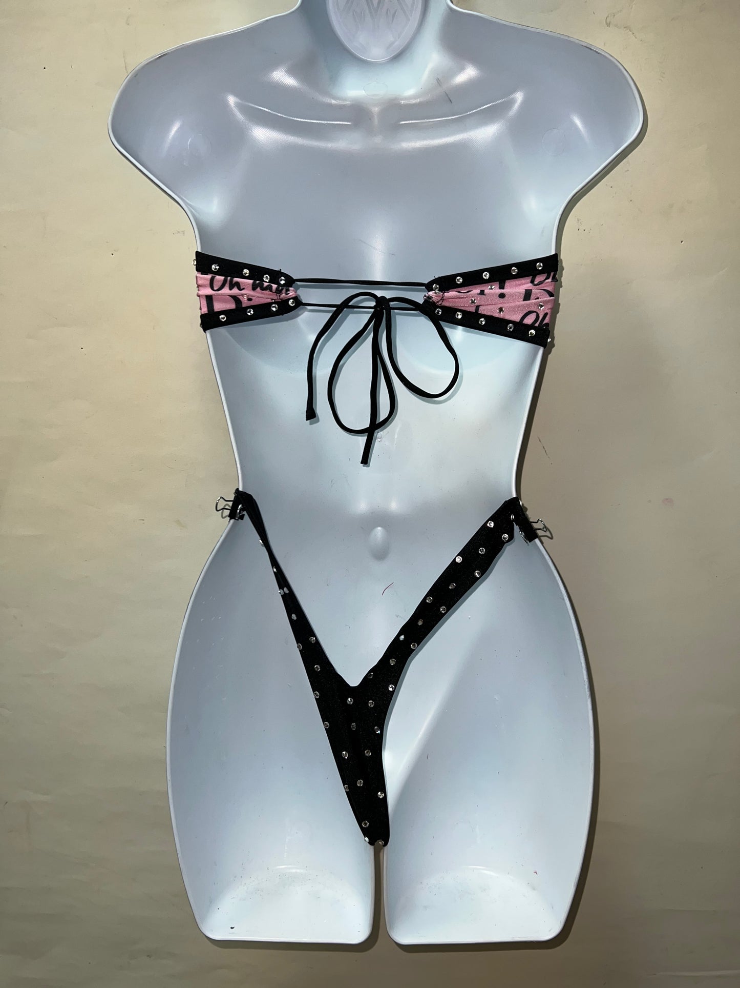 Two Piece Thong back Short Set