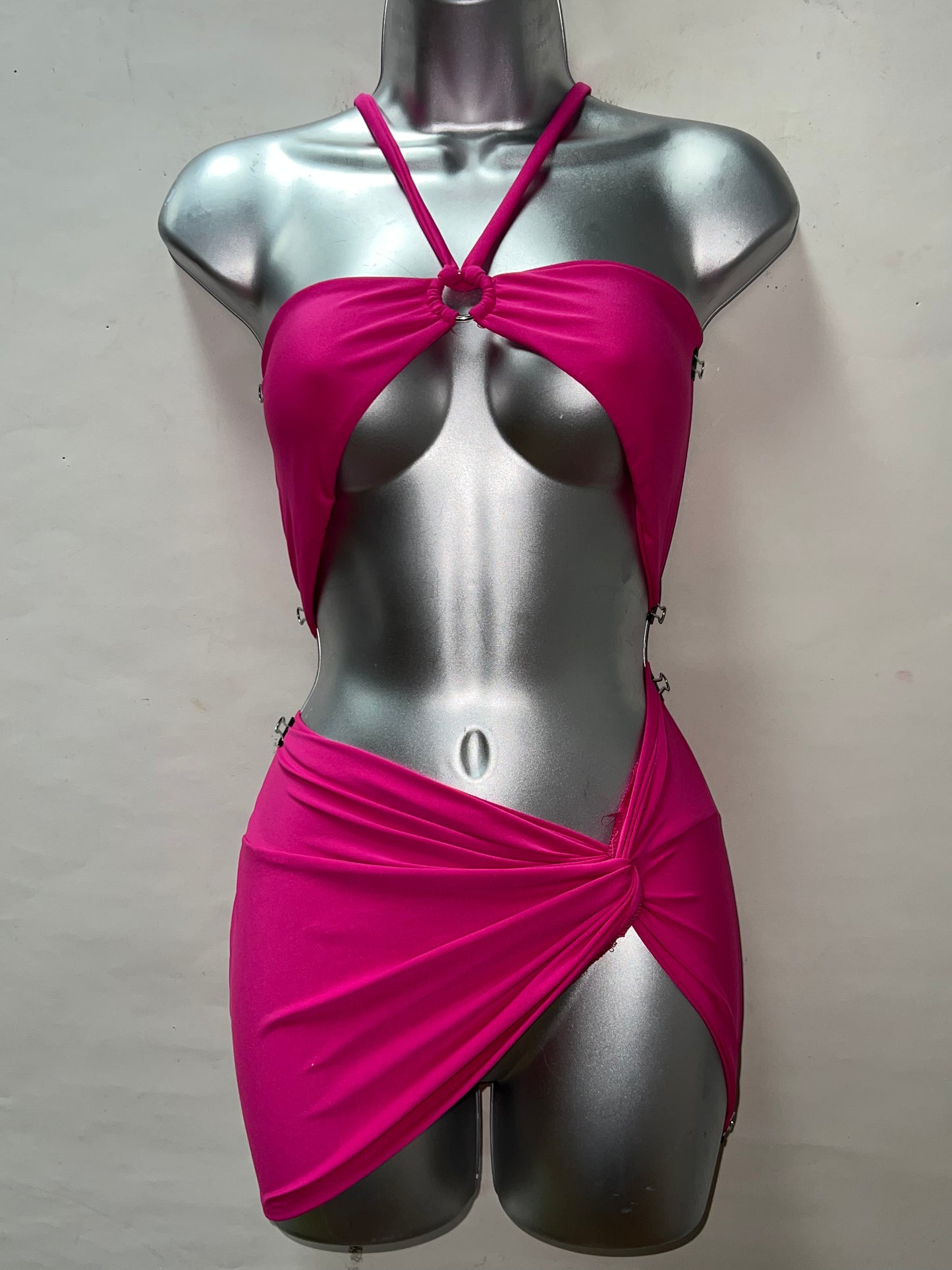 Tubed Pink Mini Dress