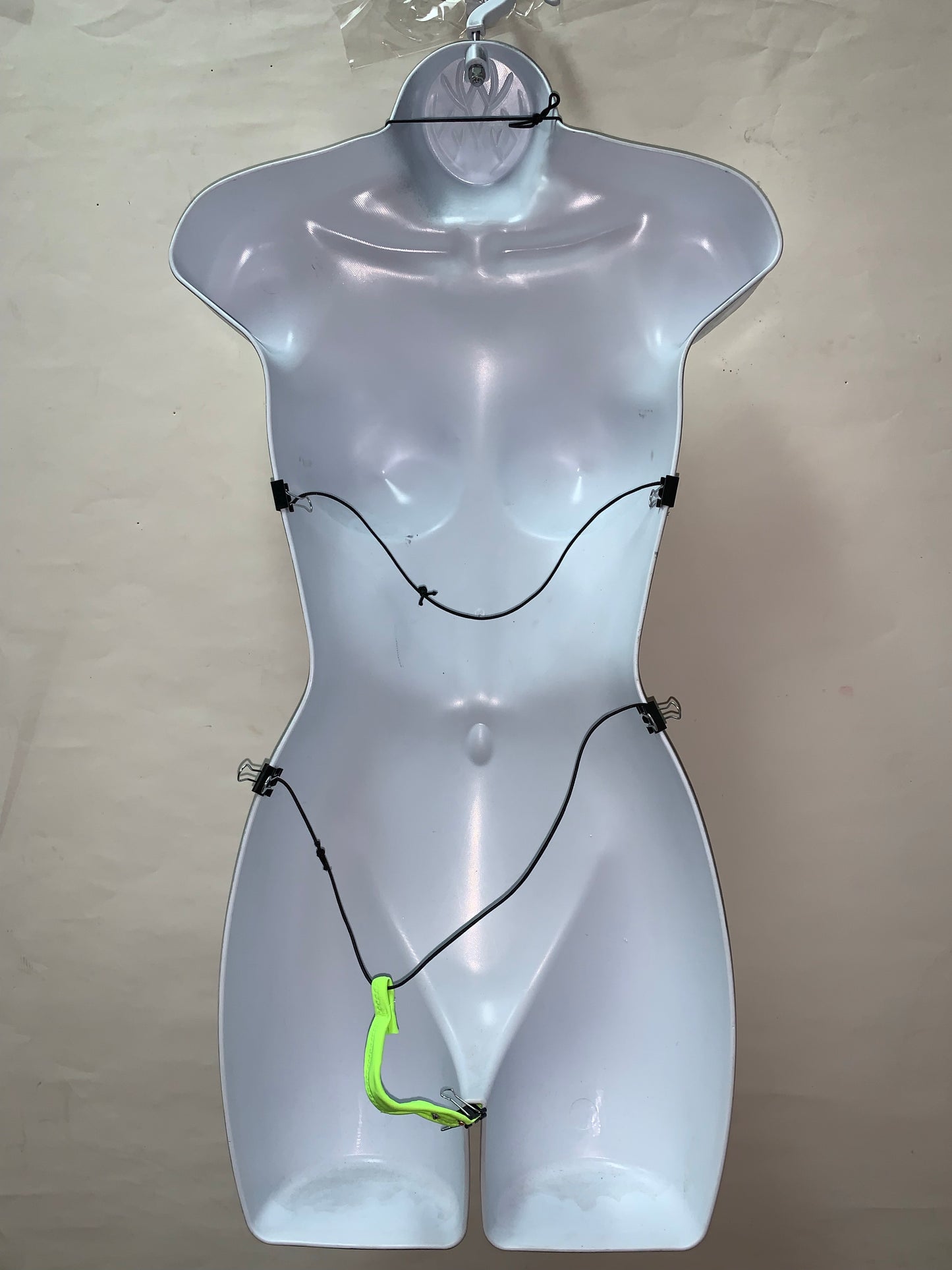 Two Piece Rhinestone Thong Set