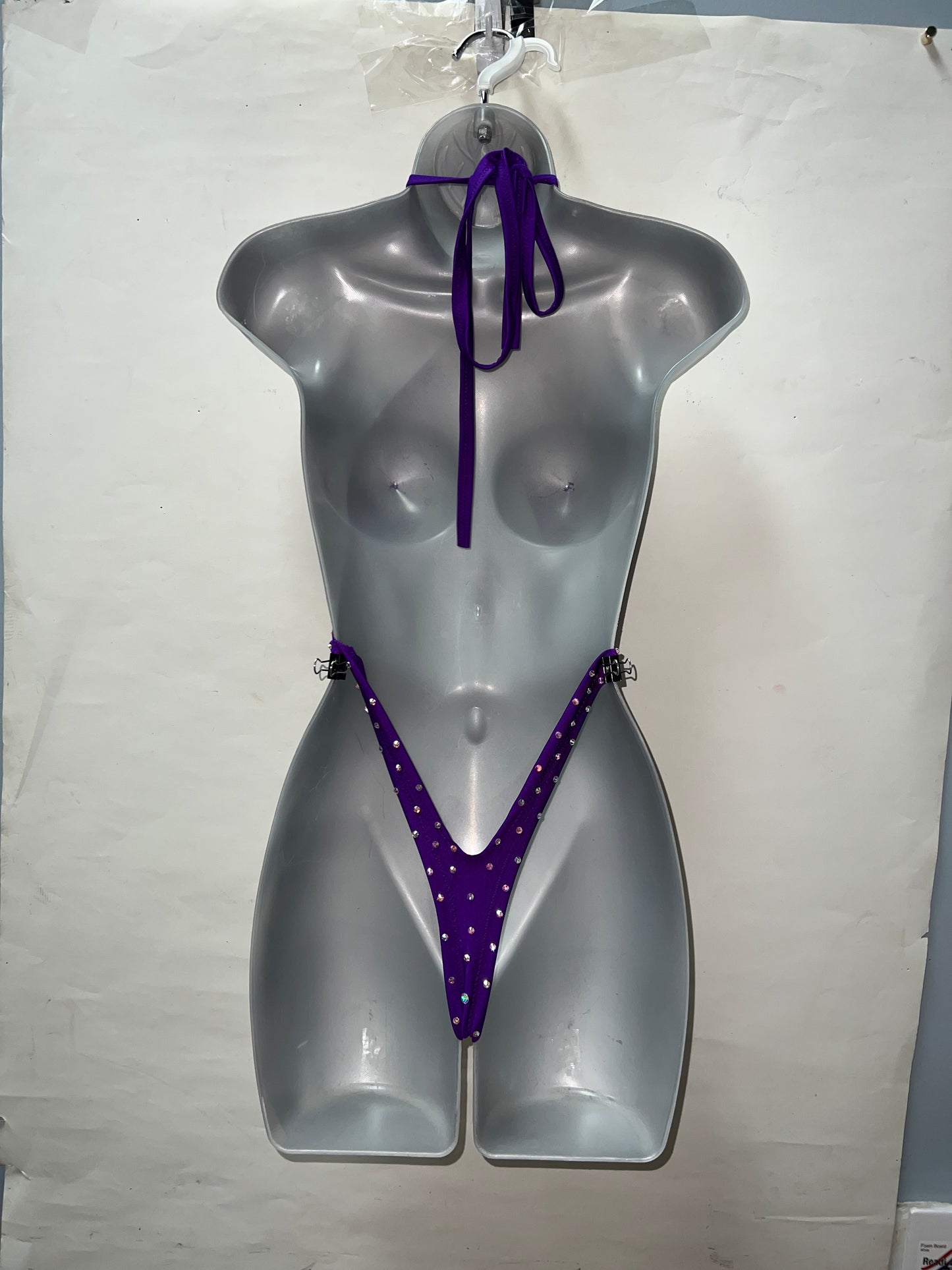 One Piece Rhinestone Mesh Ensemble
