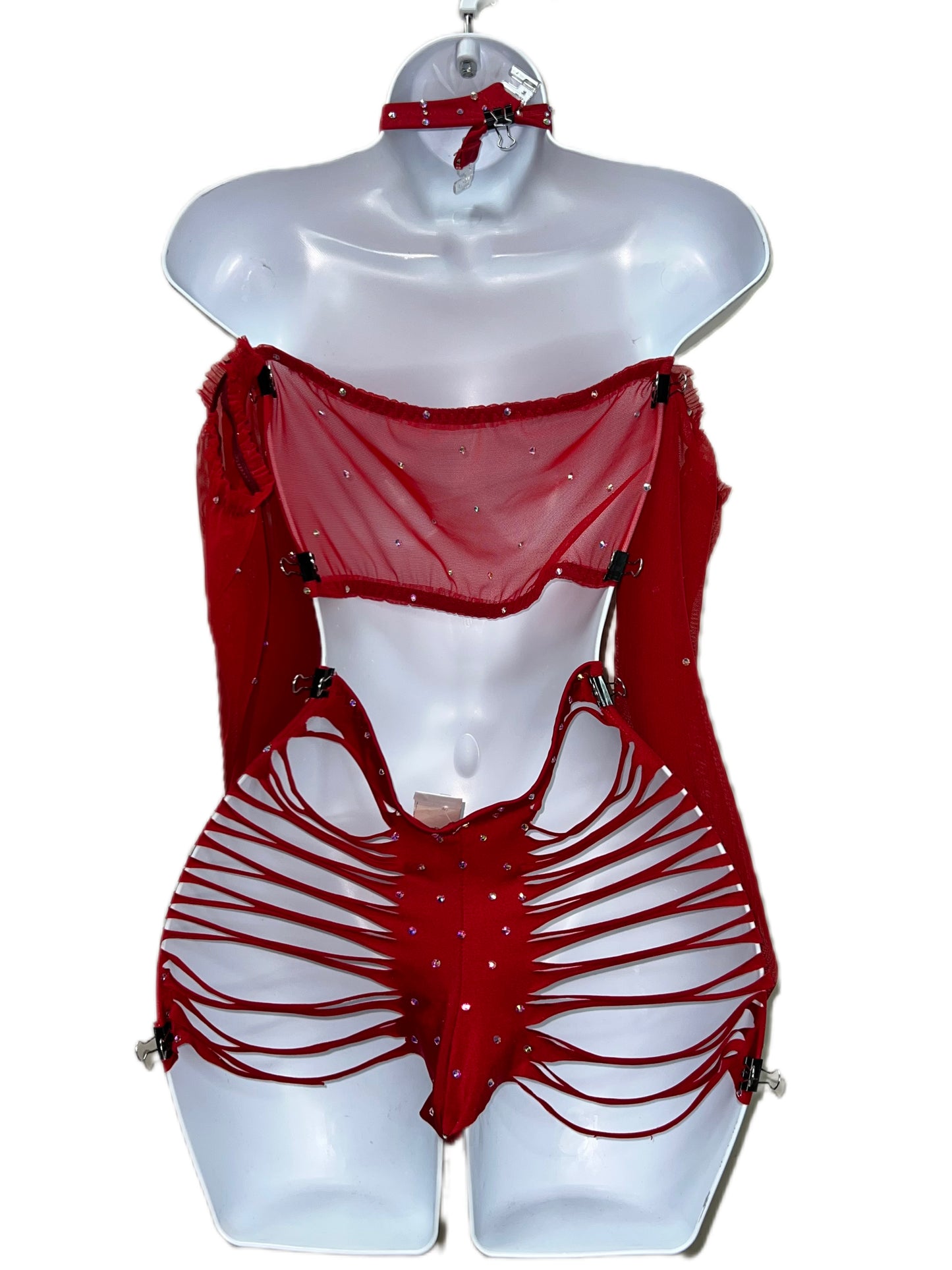 Two Piece Slit Shorts Set