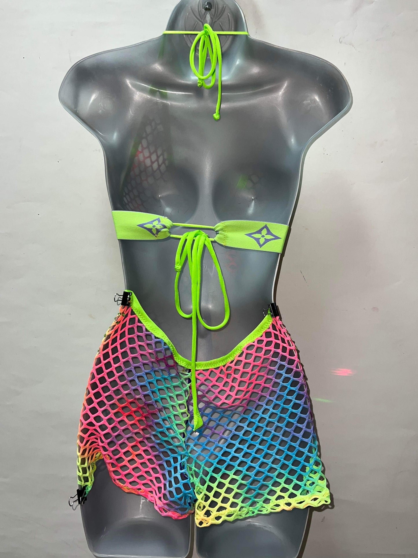 ONE PIECE COLORFUL FISHNET