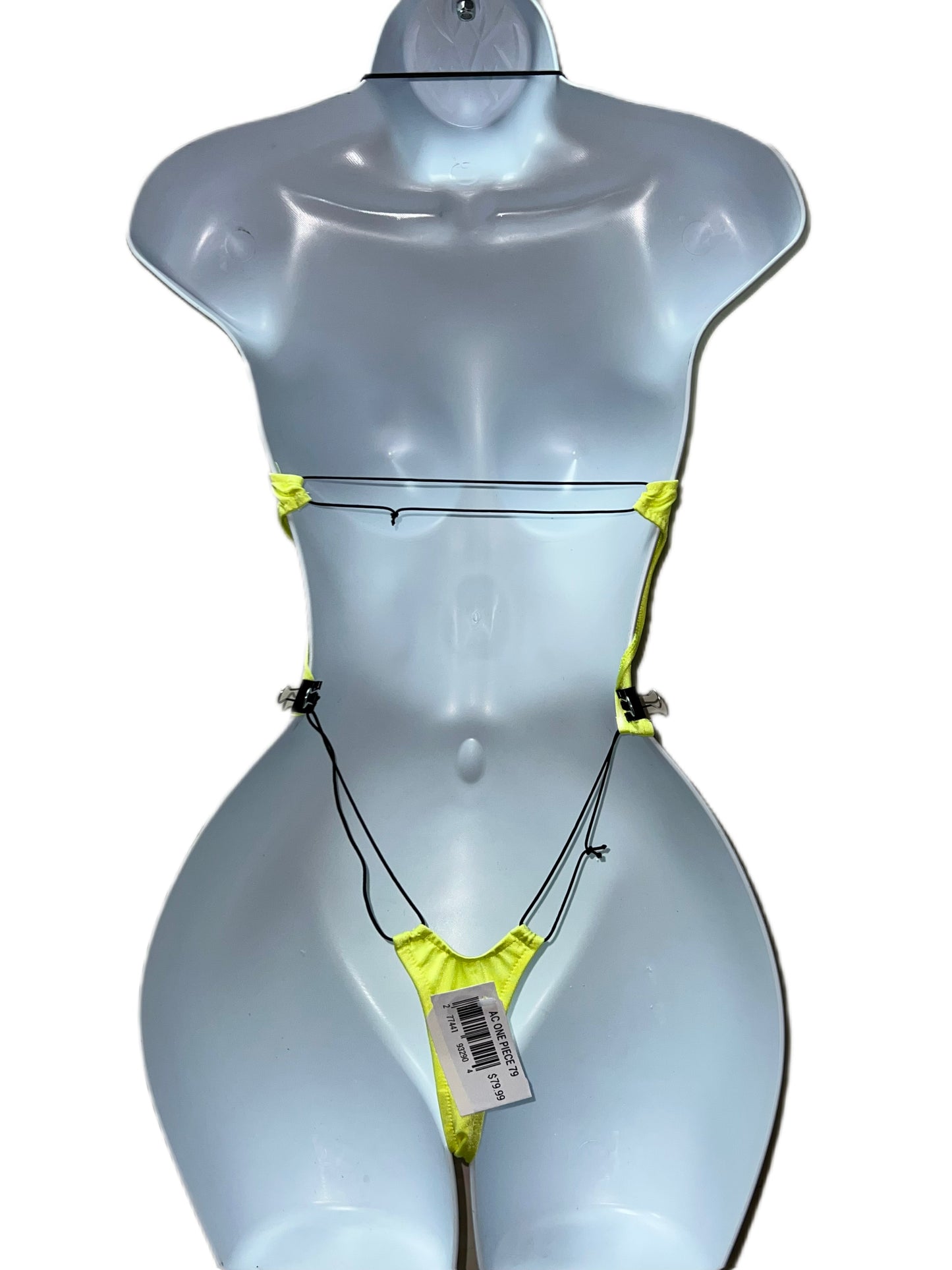 One Piece Neon Rhinestone Ensemble