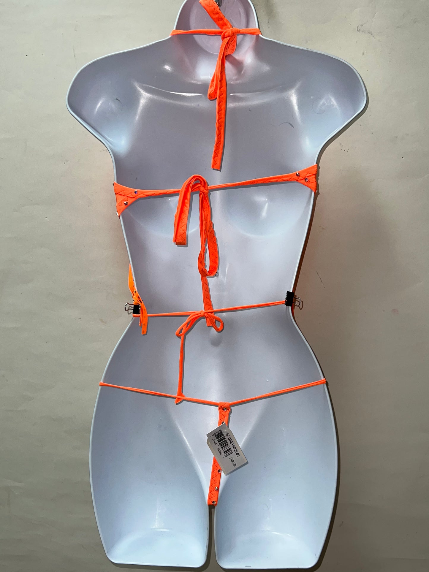 Two Piece Orange Fringe Set