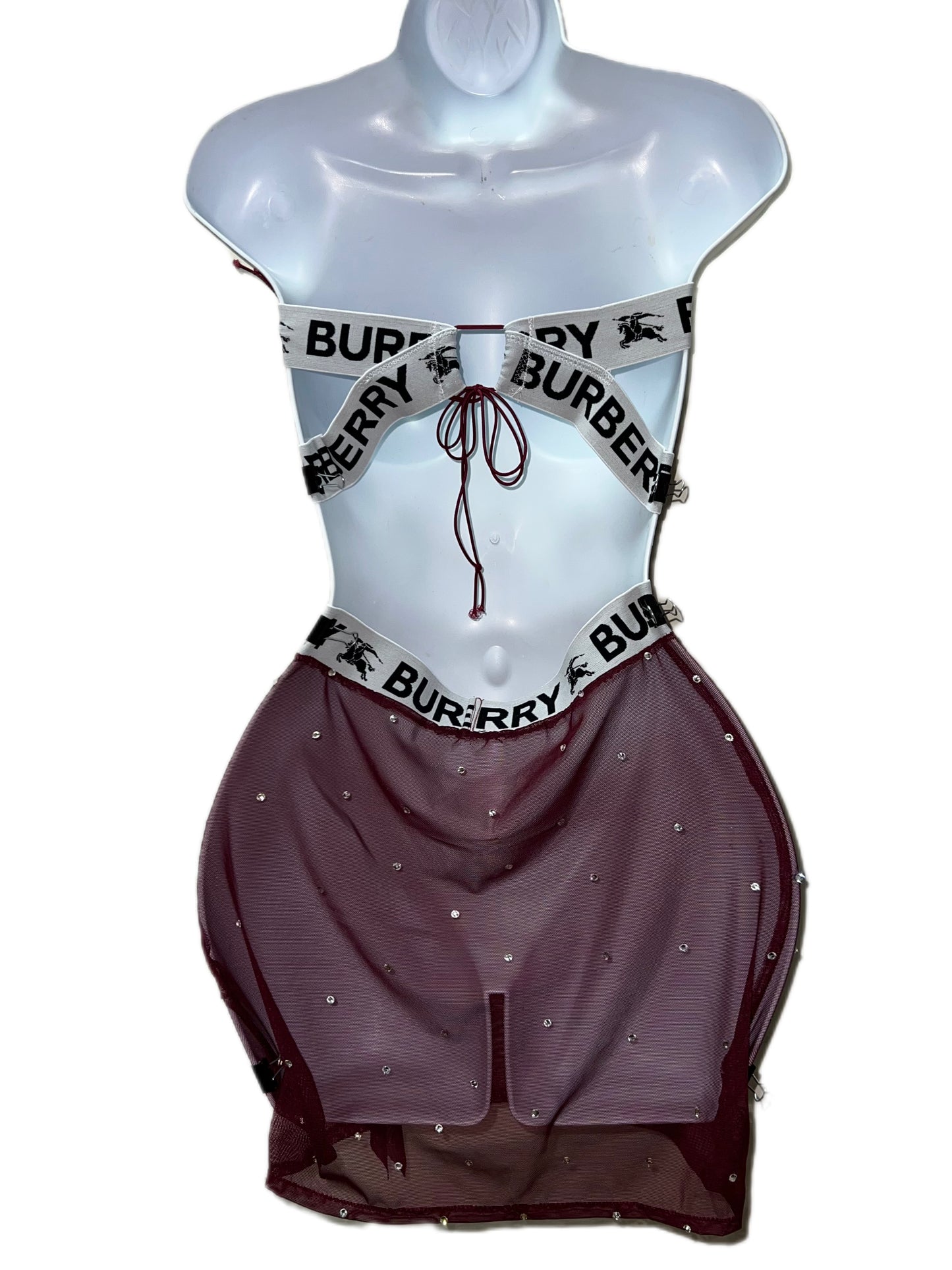 STRAPLESS TOP WITH SHEET SKIRT SET
