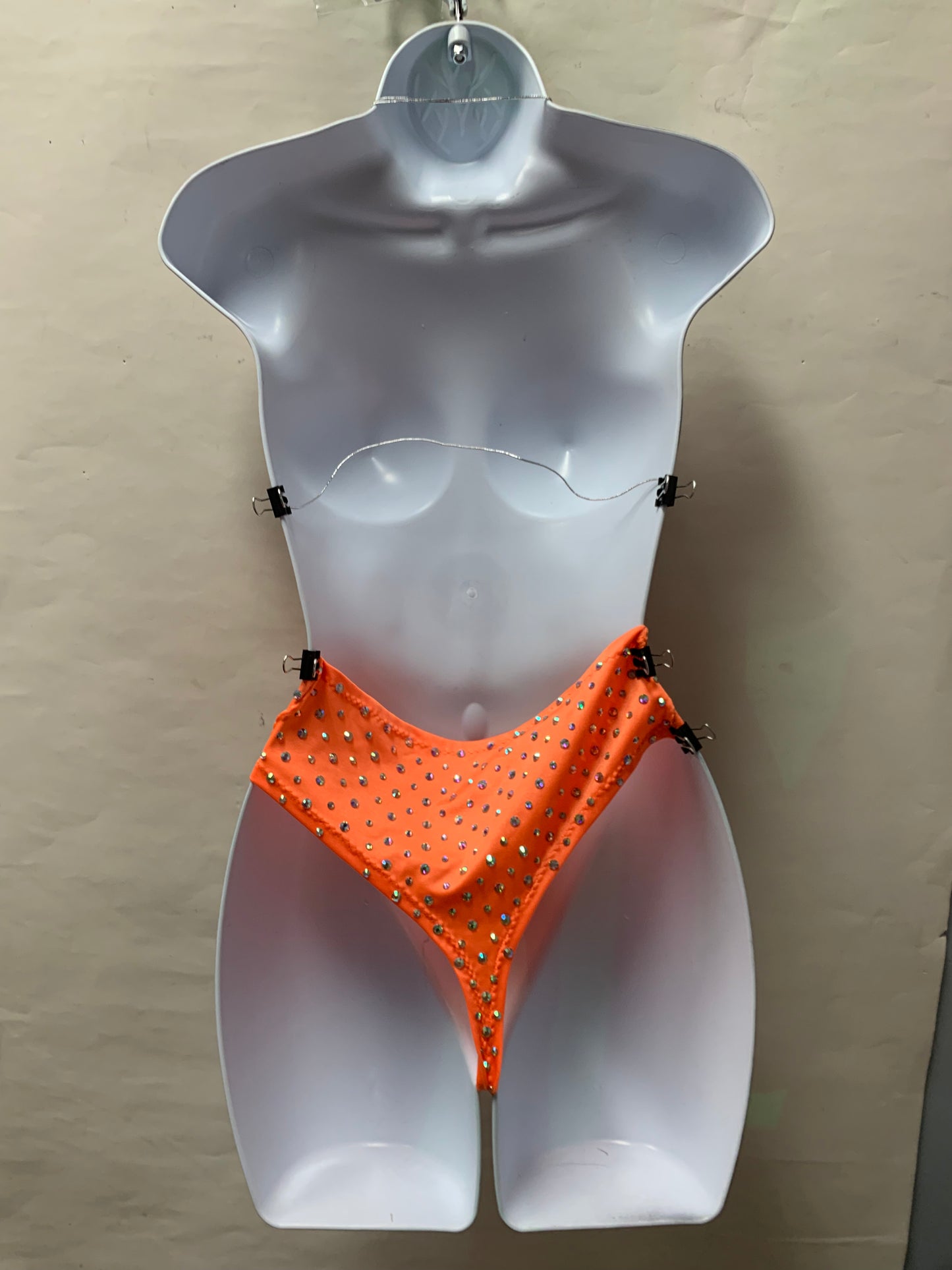 ORANGE HIGH WAIST TWO PIECE