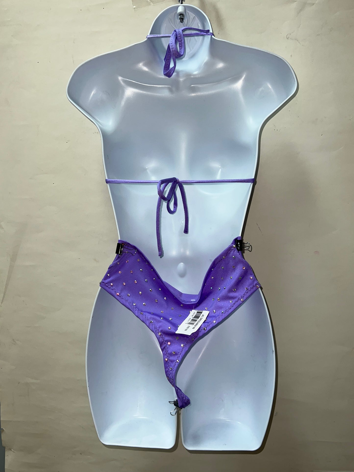 Two Piece Purple High Waist Set