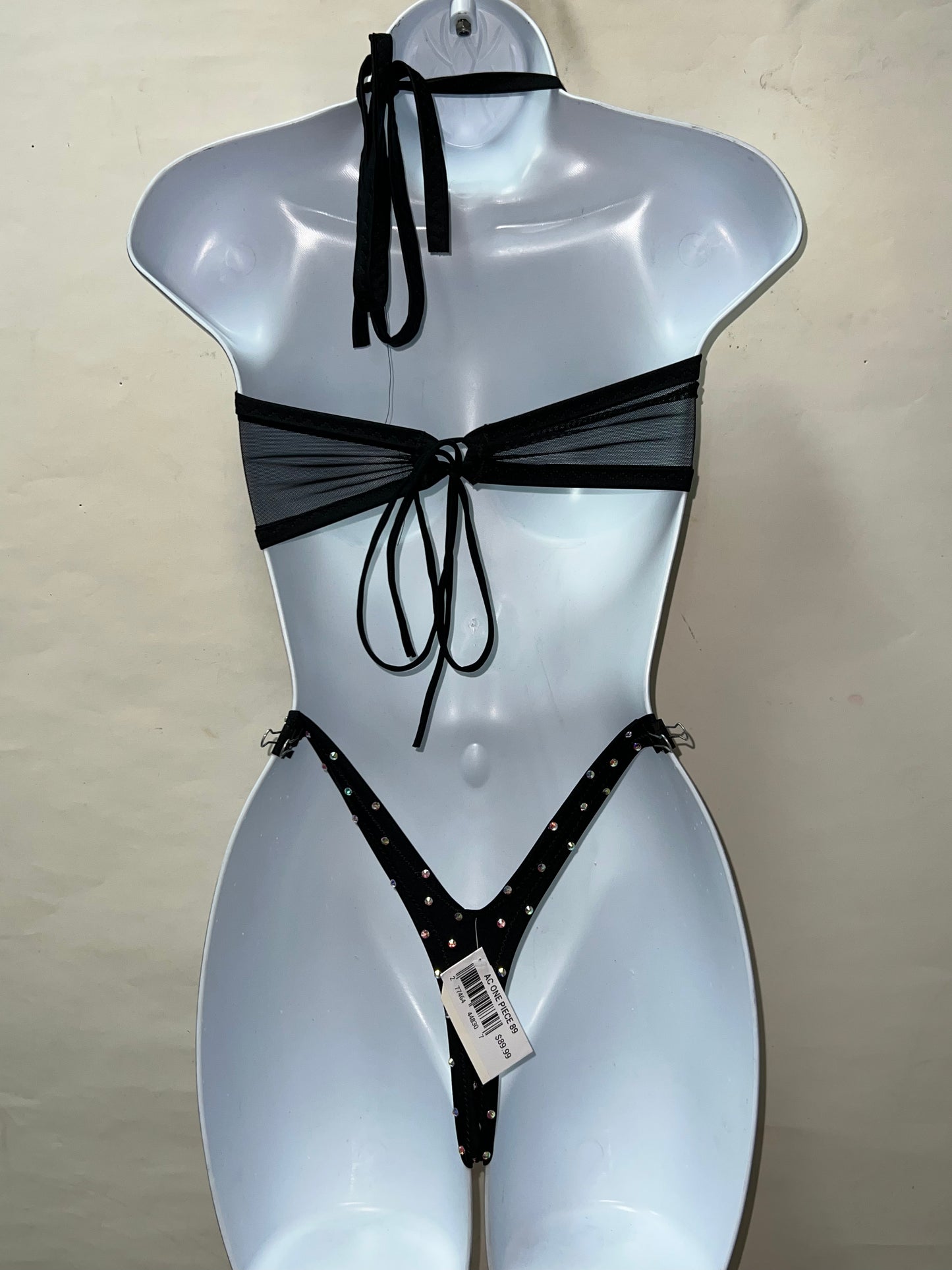 Two Piece Fringe Thong Short Set