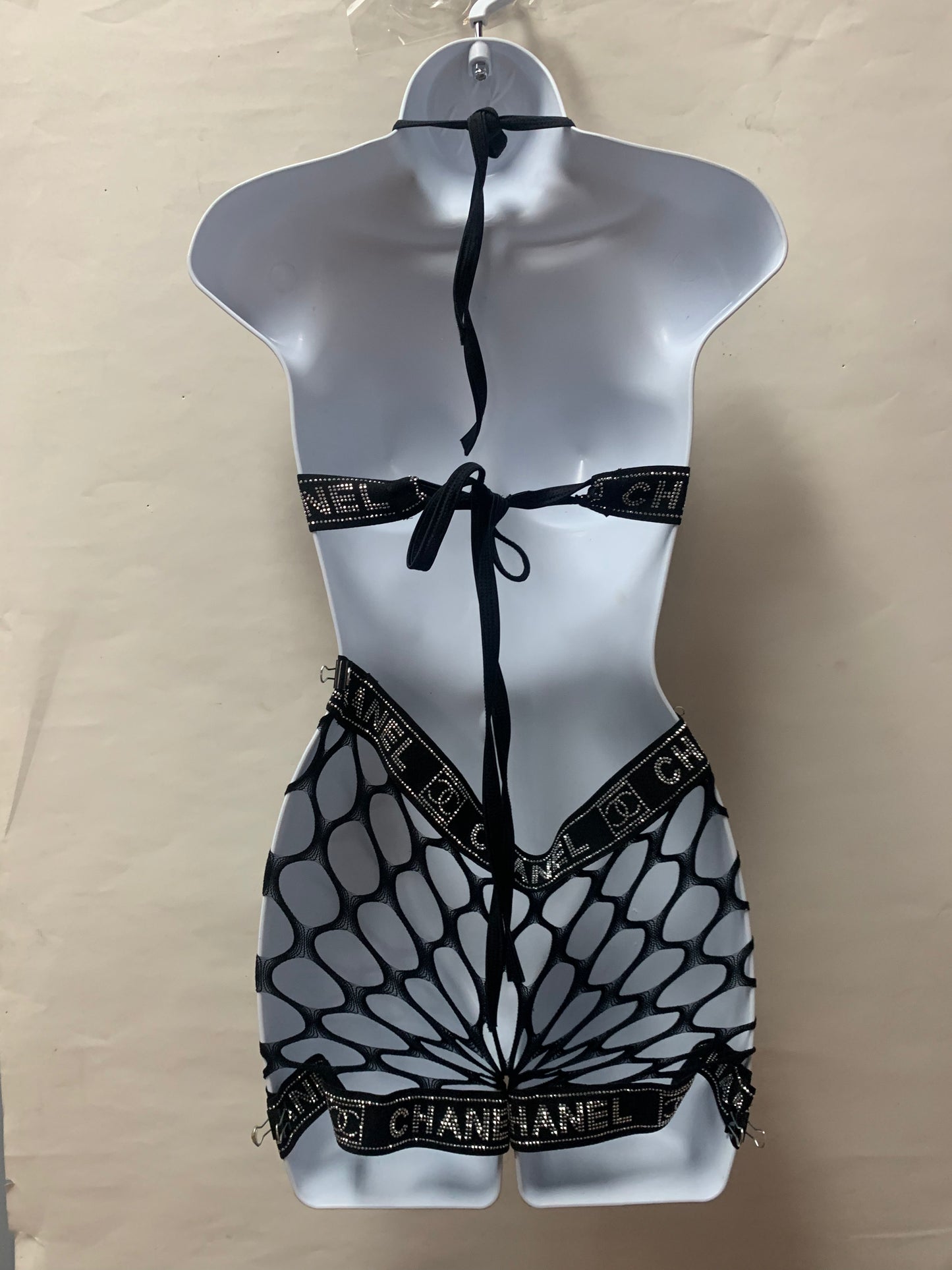 Two Piece Triangle Top Short Set