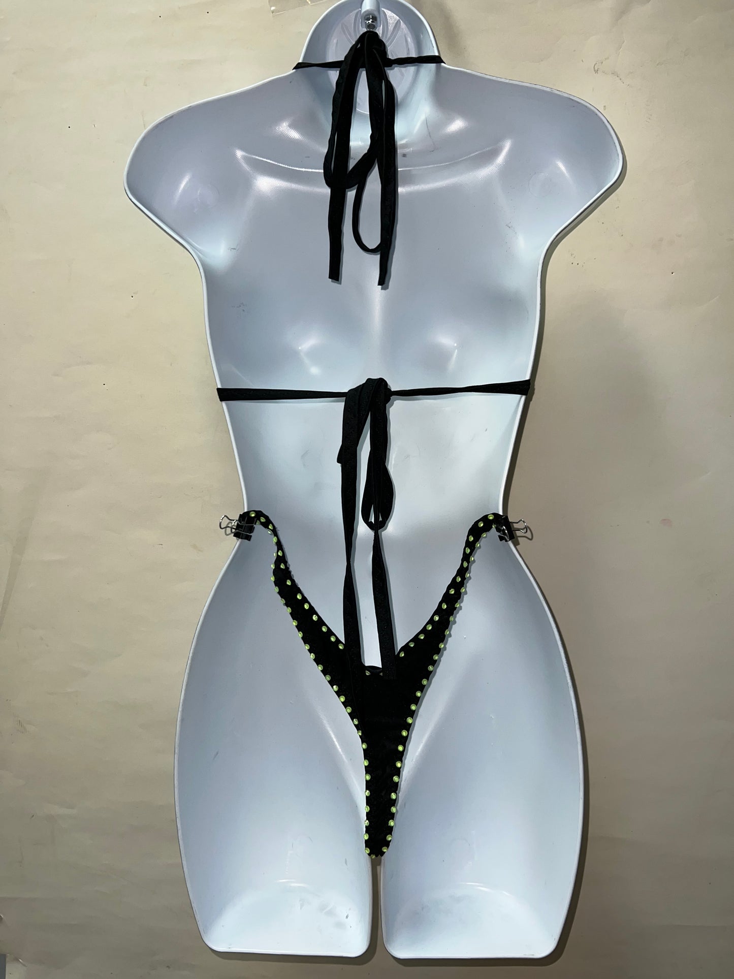 Two Piece Fringed Micro Booty Short Set