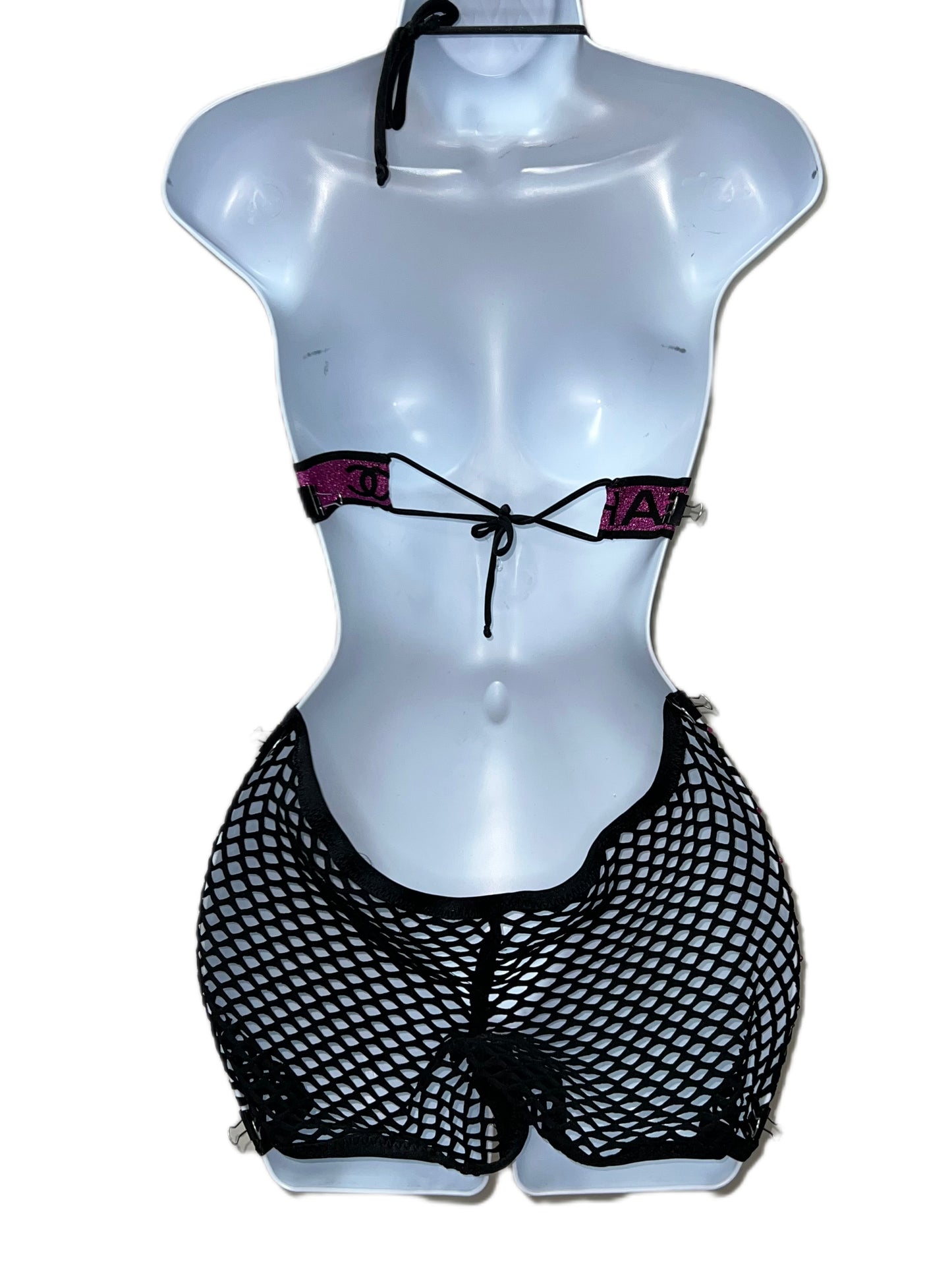 One Piece Fishnet Ensemble