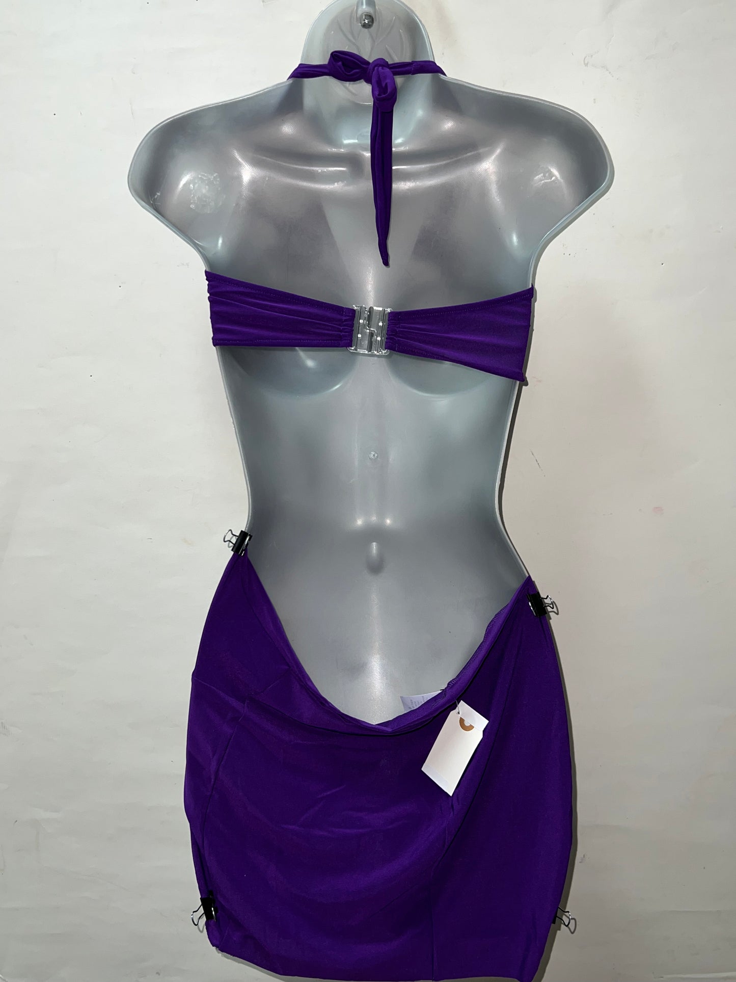 Two Piece Purple Skirt Set