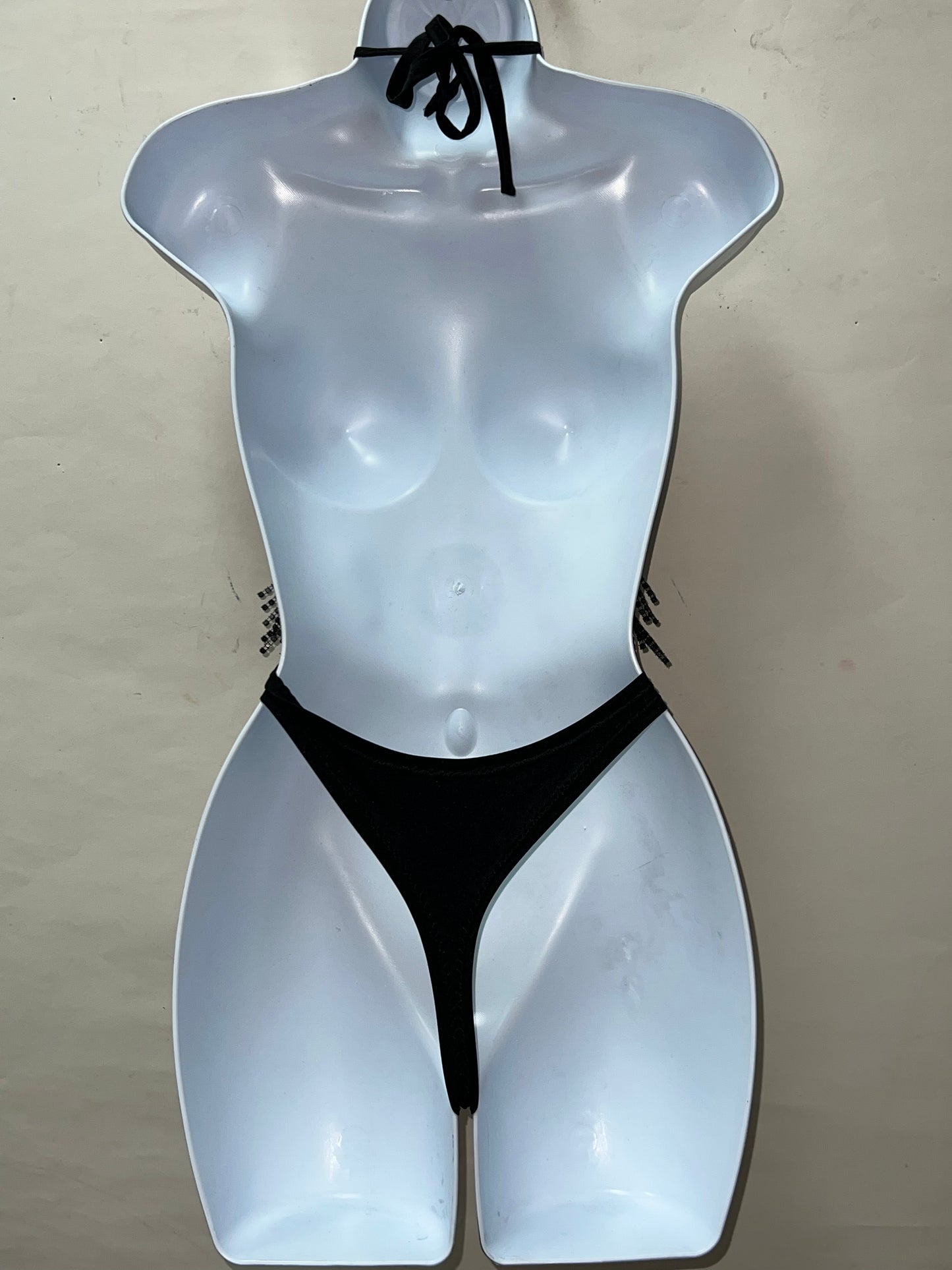 Two Piece Blk Fringe Set