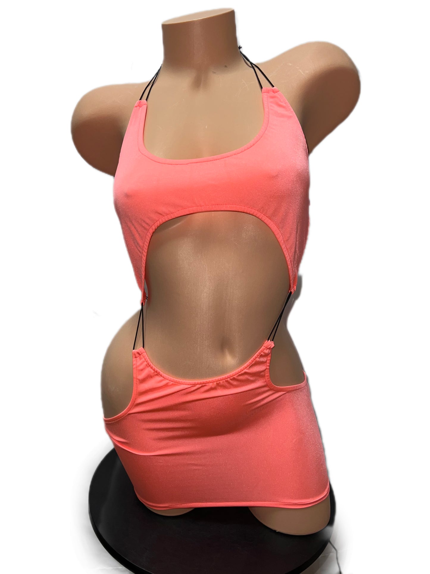 PEACH ADJUSTABLE DRESS