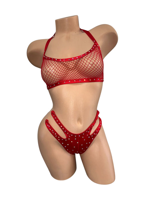 RED NET TWO PIECE