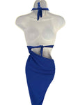 BLUE GOWN WITH SLITS