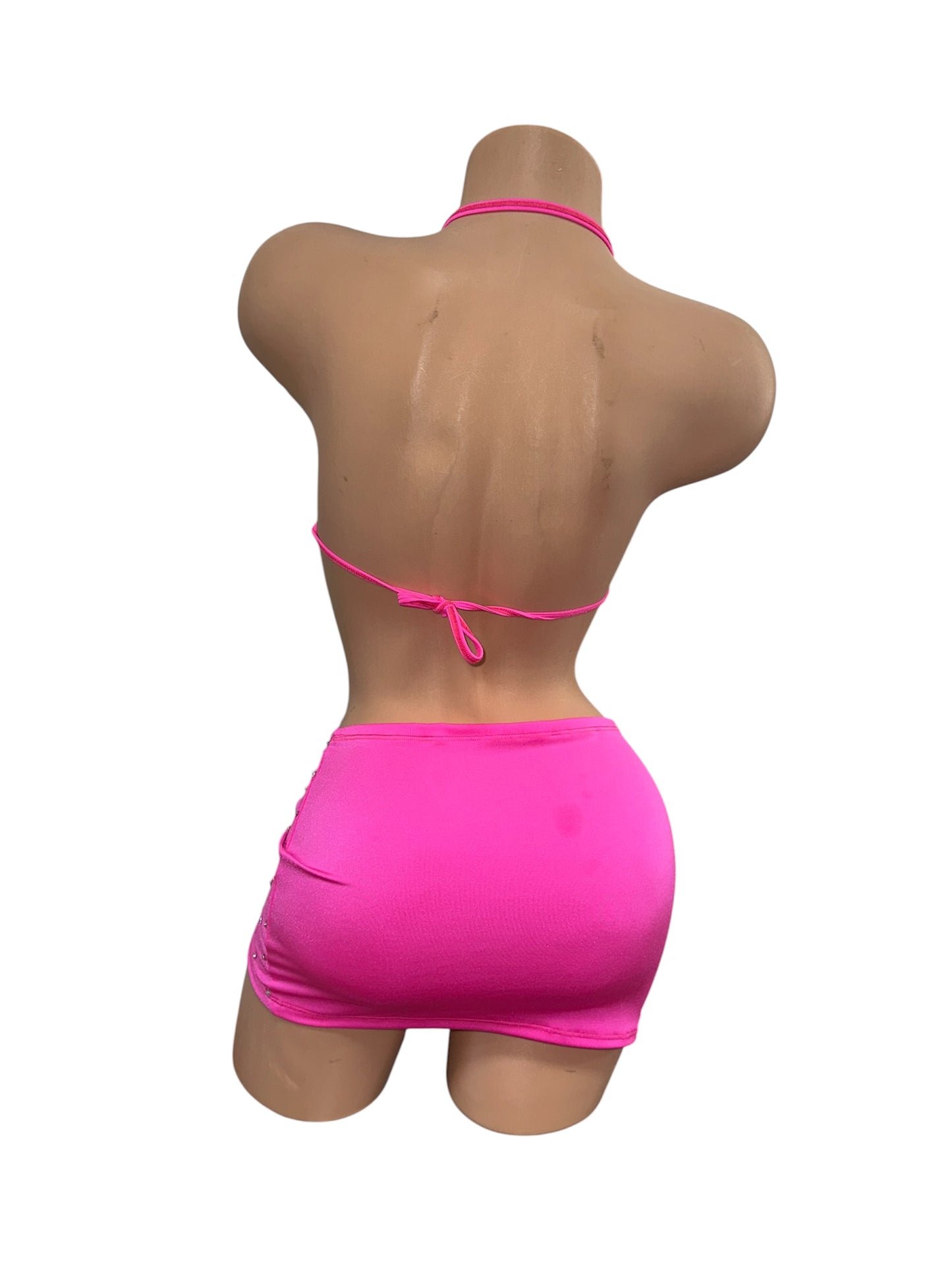 HOT PINK SKIRT SET