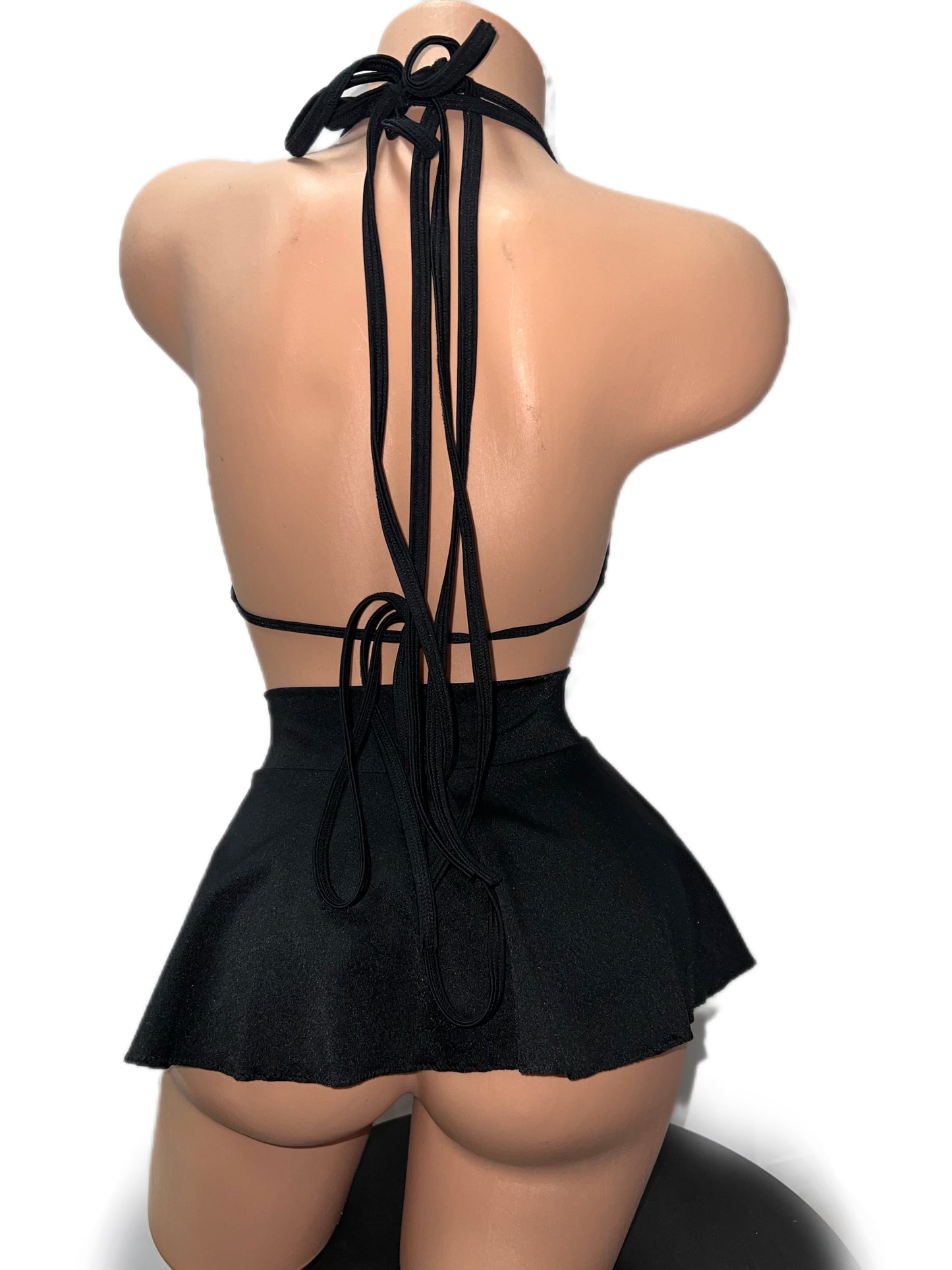 BLACK SKIRT SET