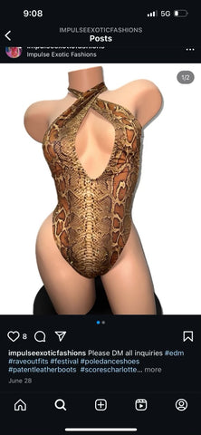 SNAKESKIN BODYSUIT