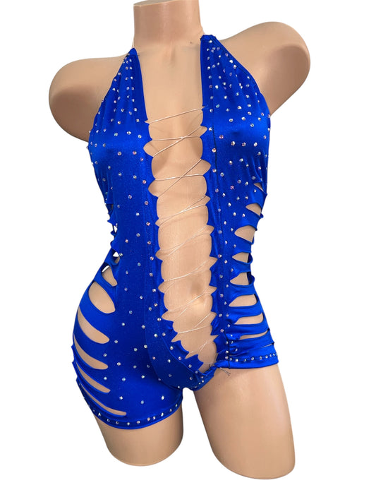 ROYAL BLUE SHORTS SET