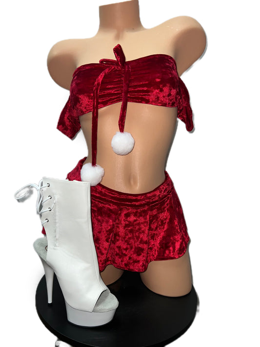CHRISTMAS TWO PIECE SKIRT SET