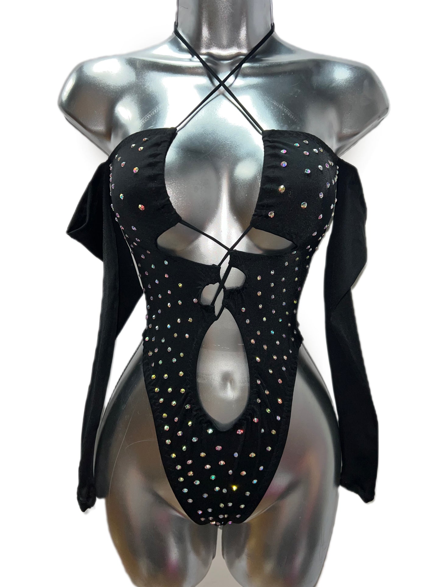BLACK BODYSUIT ONE PIECE
