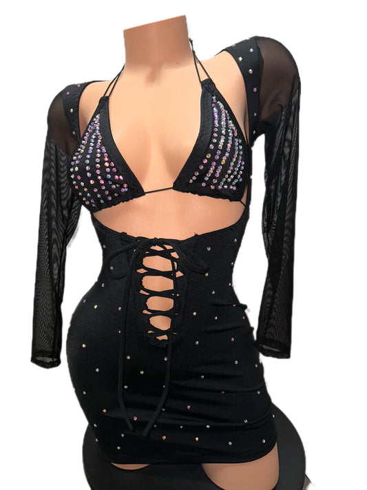 TWO PIECE LONG SLEEVE DRESS