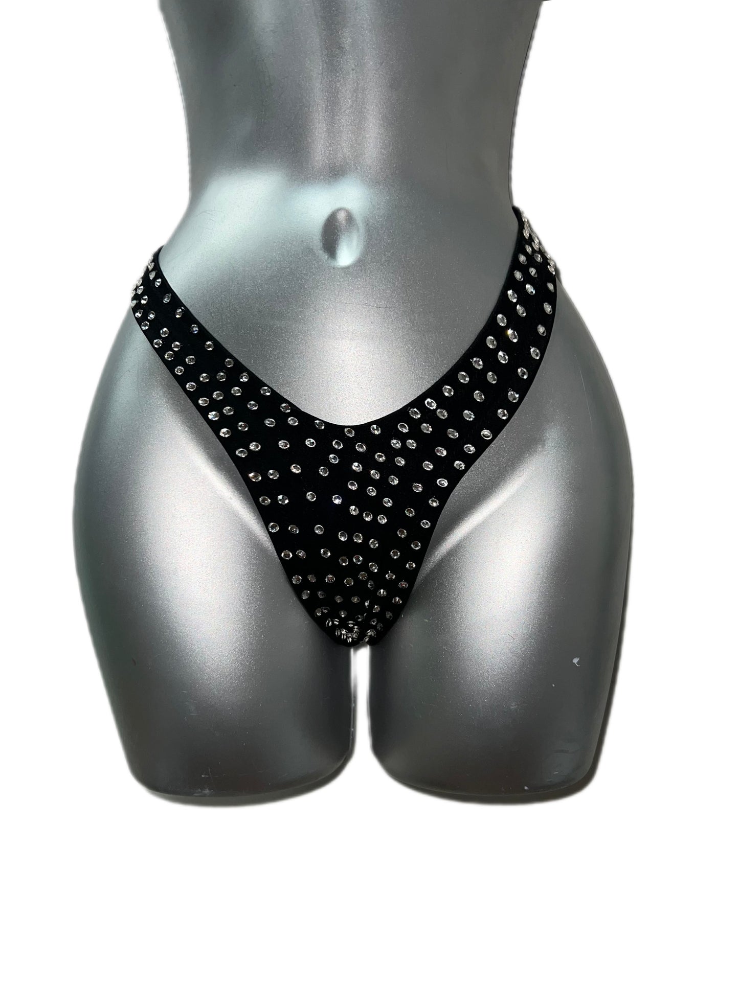 Rhinestone thong