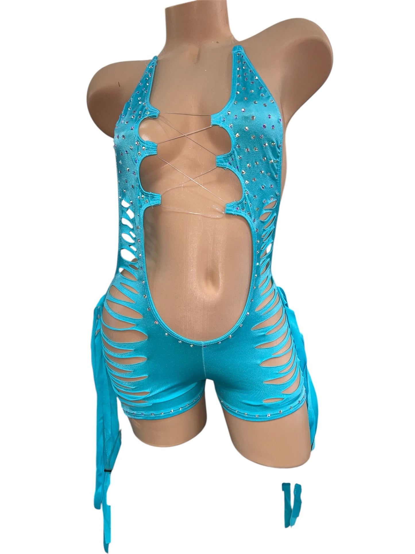 BLUE SHORTS SET
