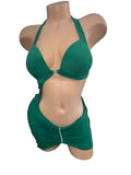 GREEN SHORT DRESS