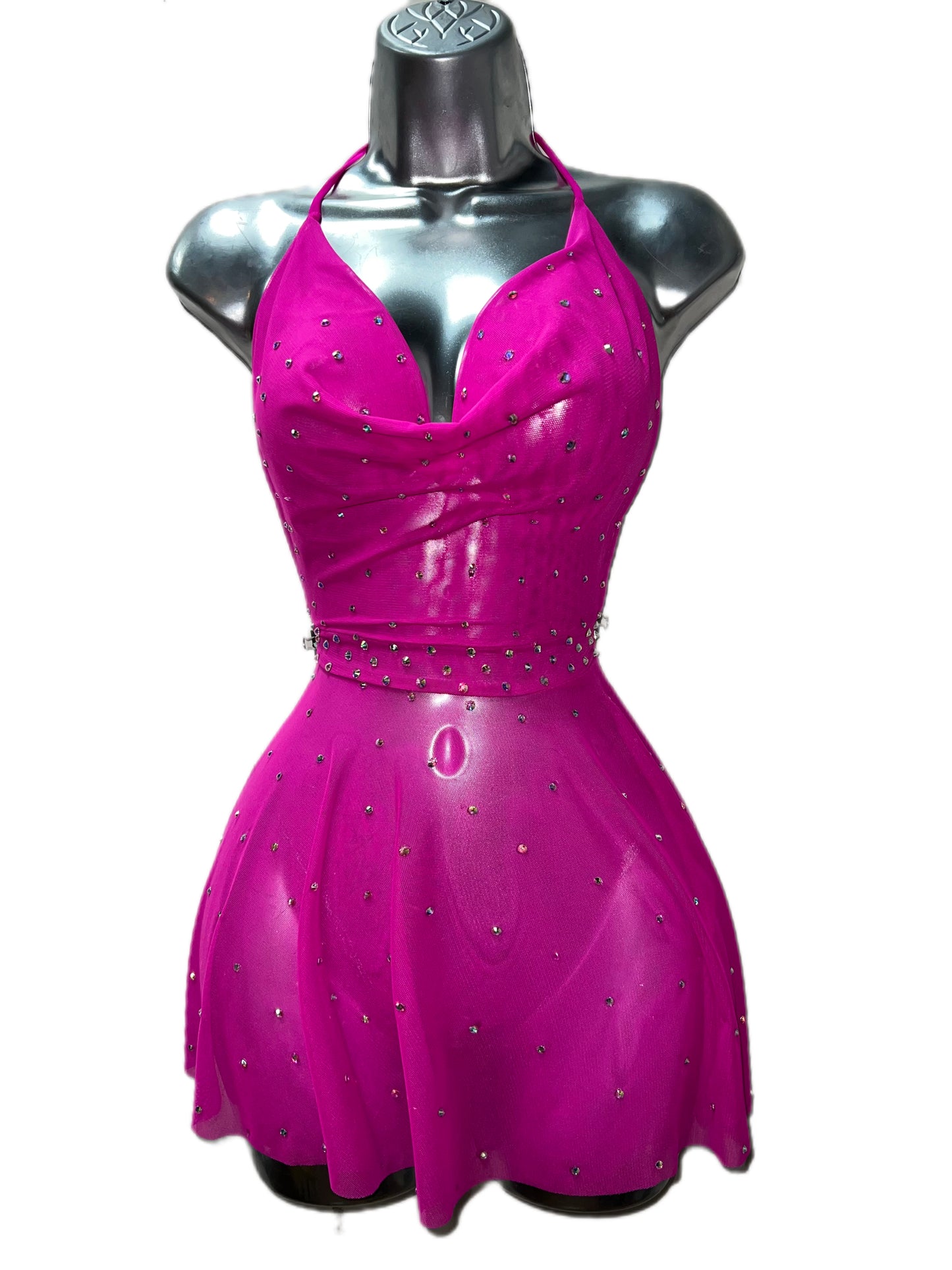 PINK MESH DRESS