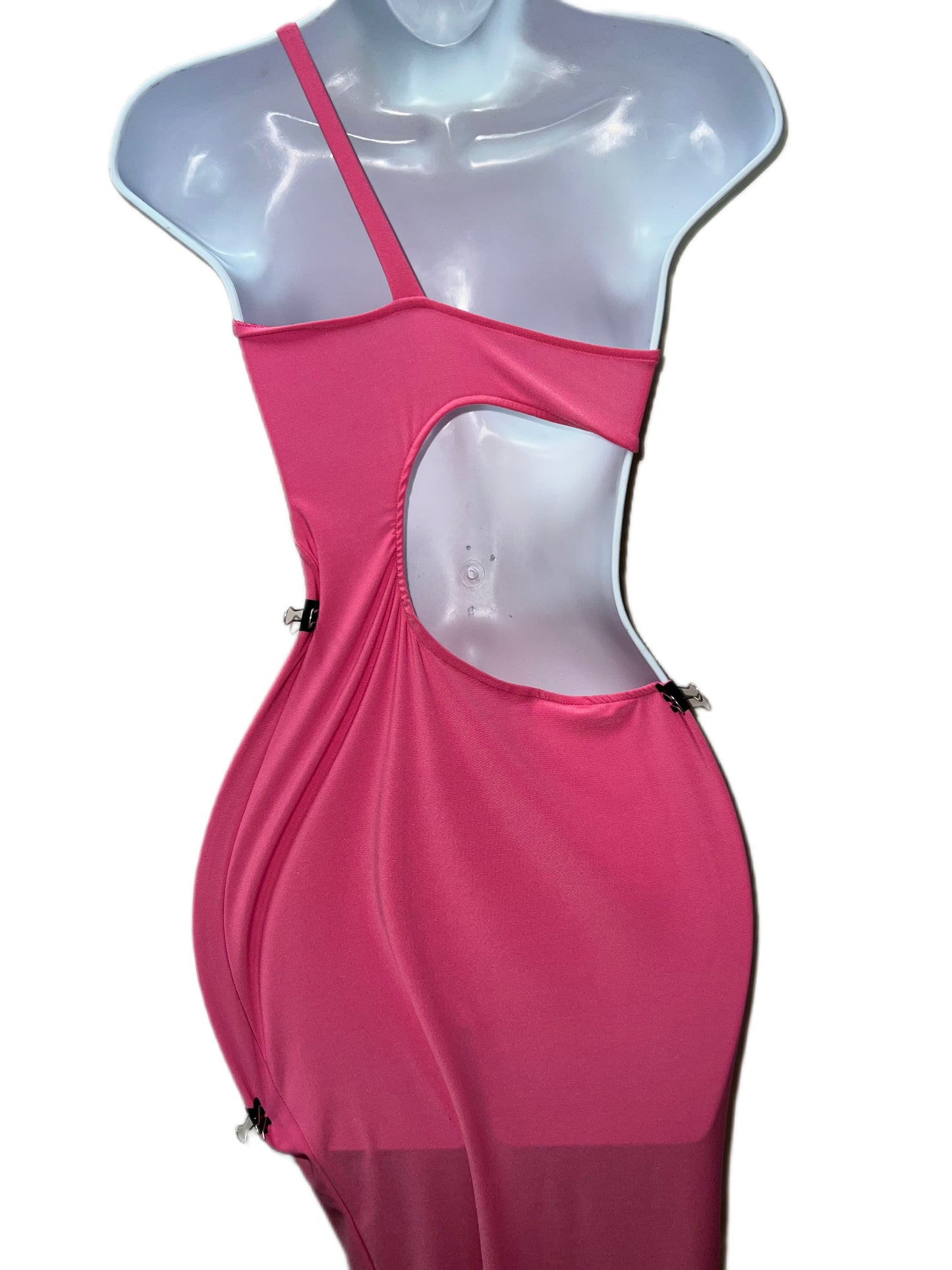 PINK CUT-OUT DRESS