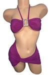 PURPLE SHORT DRESS