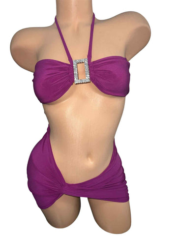 PURPLE SHORT DRESS