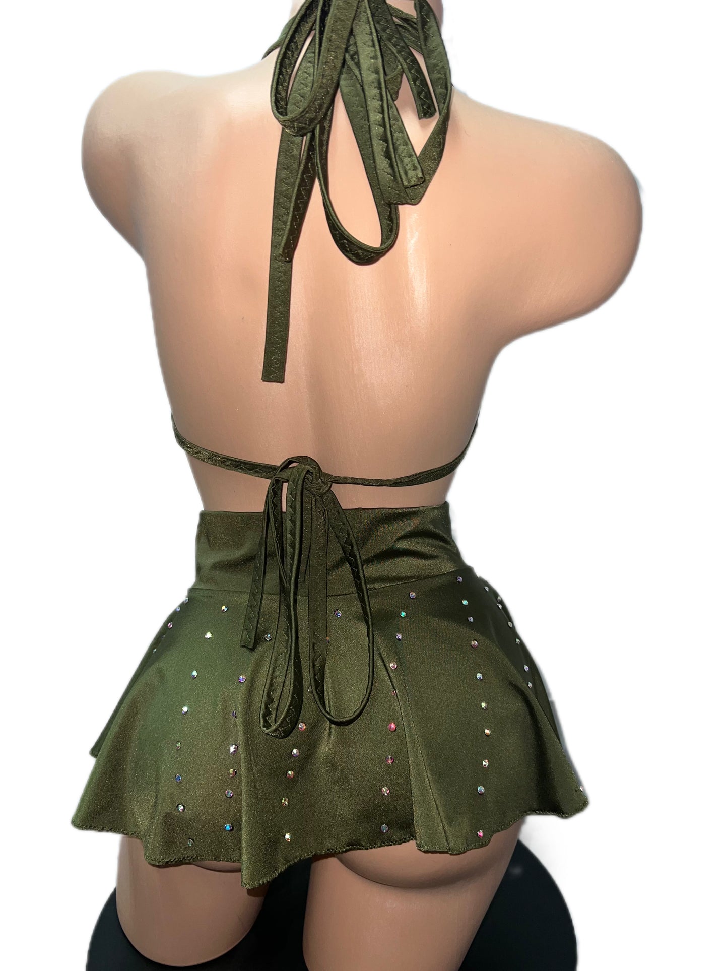 GREEN SKIRT SET