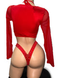 RED THREE PIECE OUTFIT