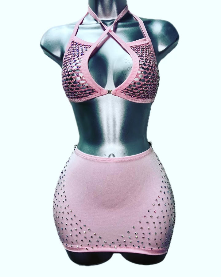 PINK SKIRT SET
