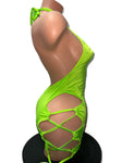 NEON GREEN SHORTS ONE PIECE