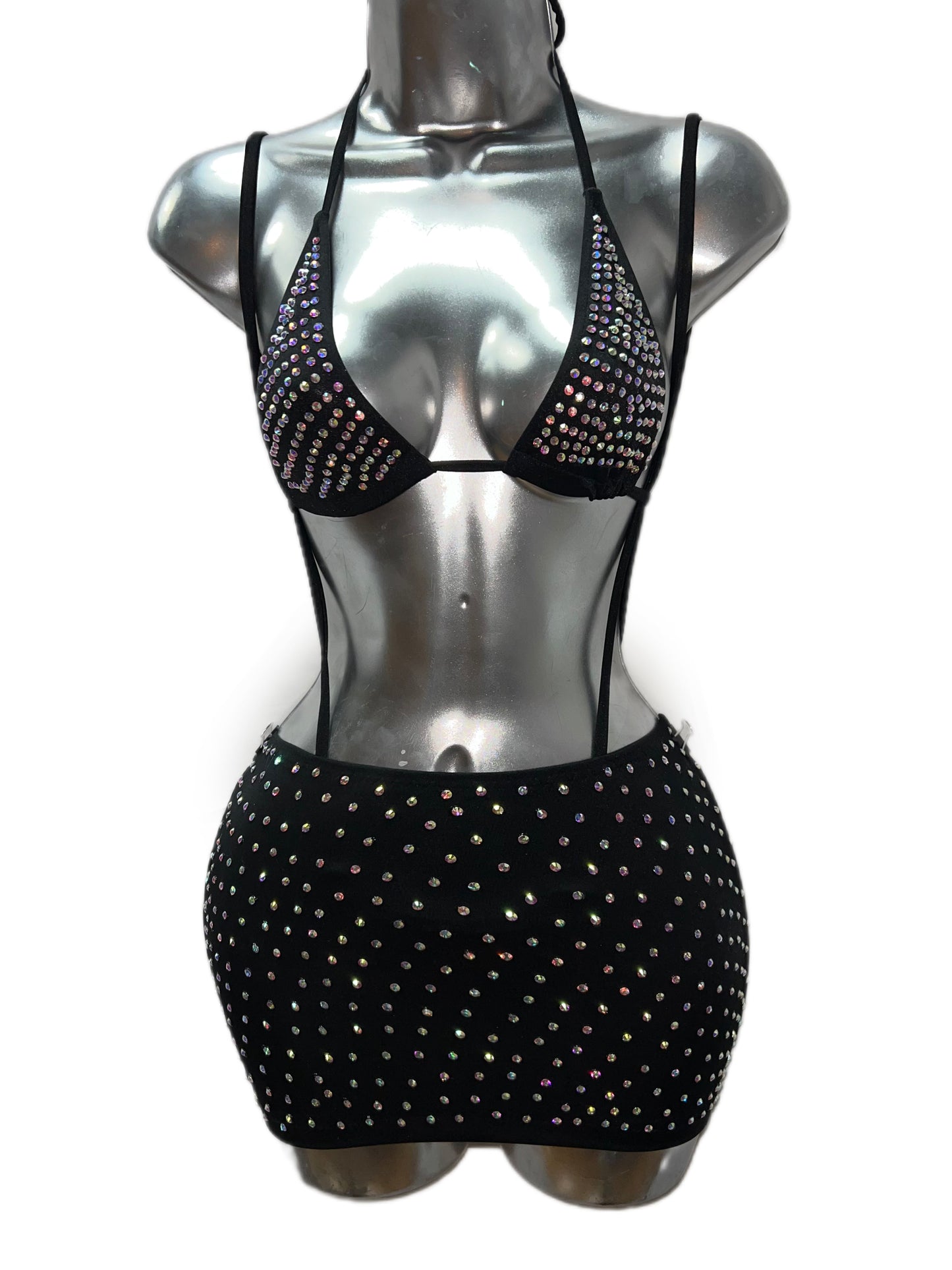 BLACK SLINGSHOT WITH SKIRT