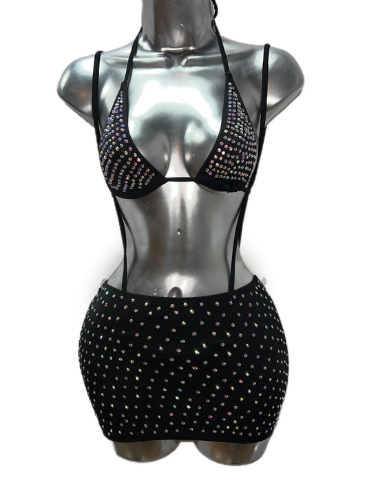 BLACK SLINGSHOT WITH SKIRT