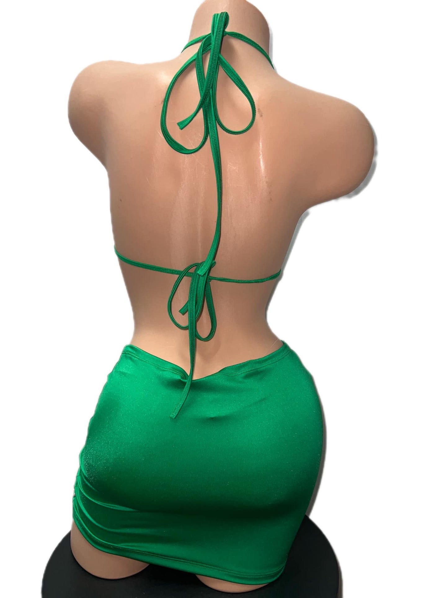 GREEN SKIRT SET