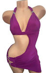 PURPLE SHORT DRESS