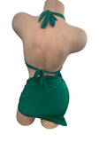 GREEN SHORT DRESS