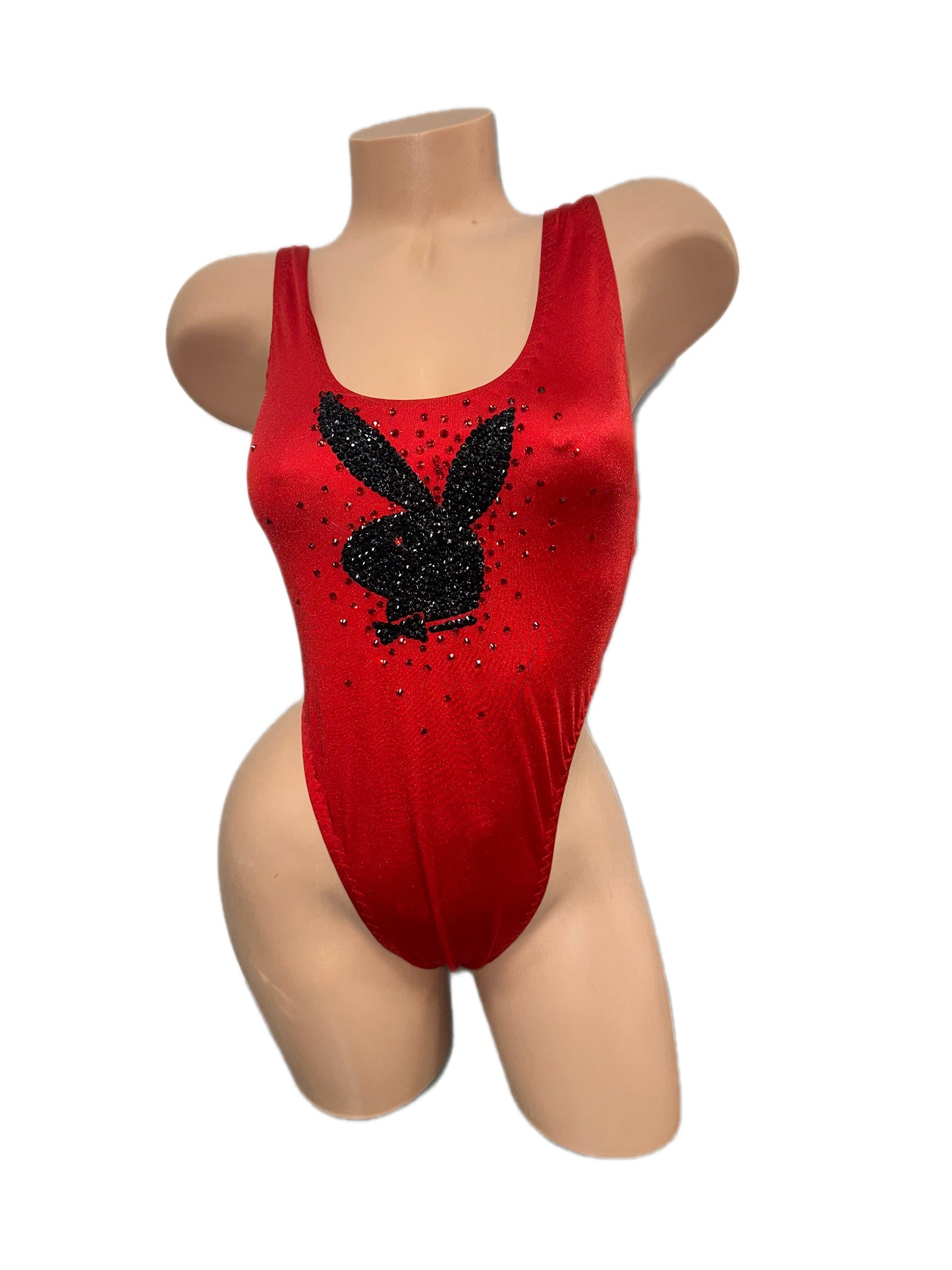 RED BUNNY BODYSUIT (shoe not included)