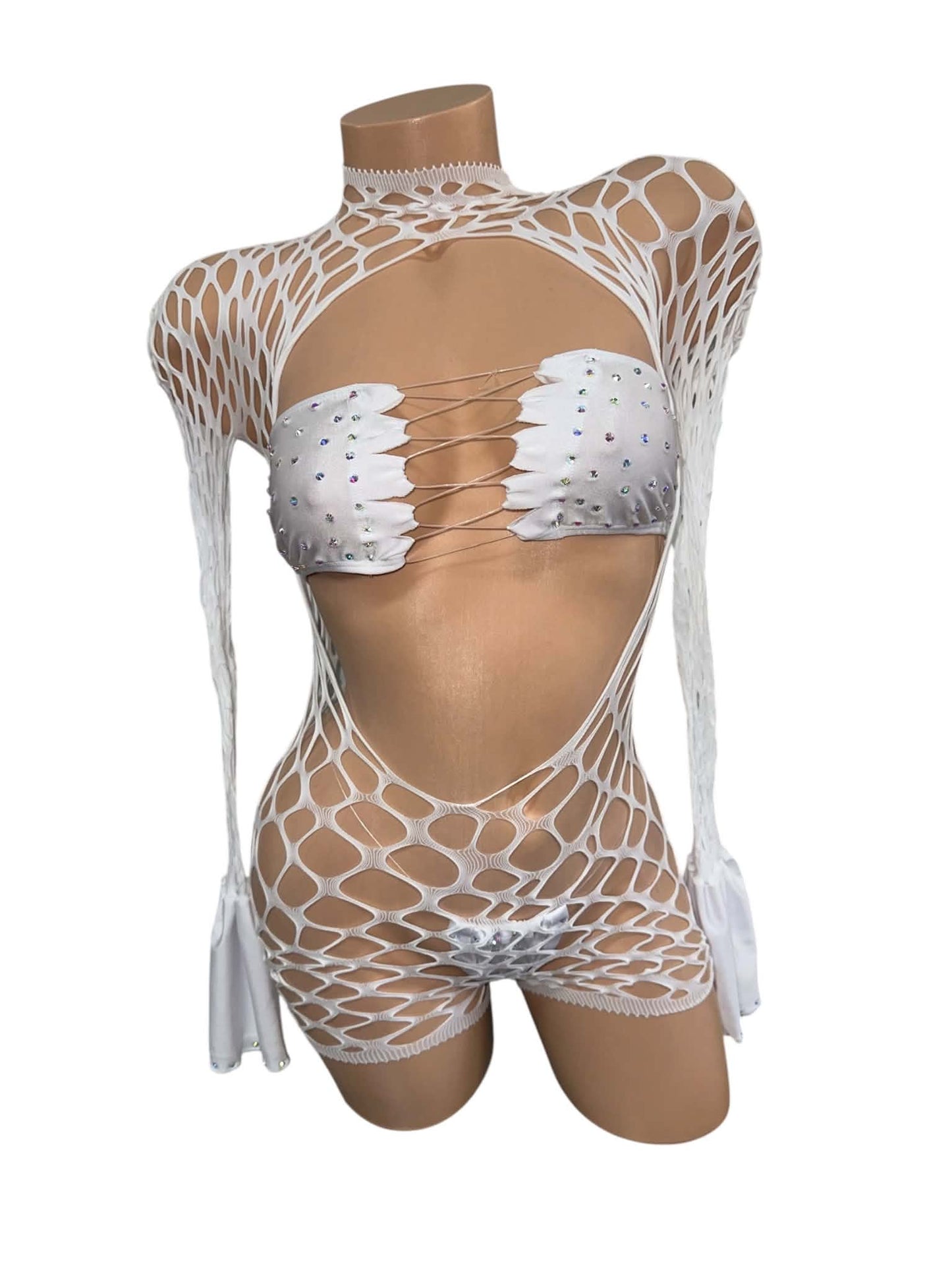 WHITE 3PC NET OUTFIT