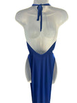 BLUE GOWN WITH SLITS