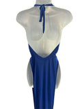 BLUE GOWN WITH SLITS