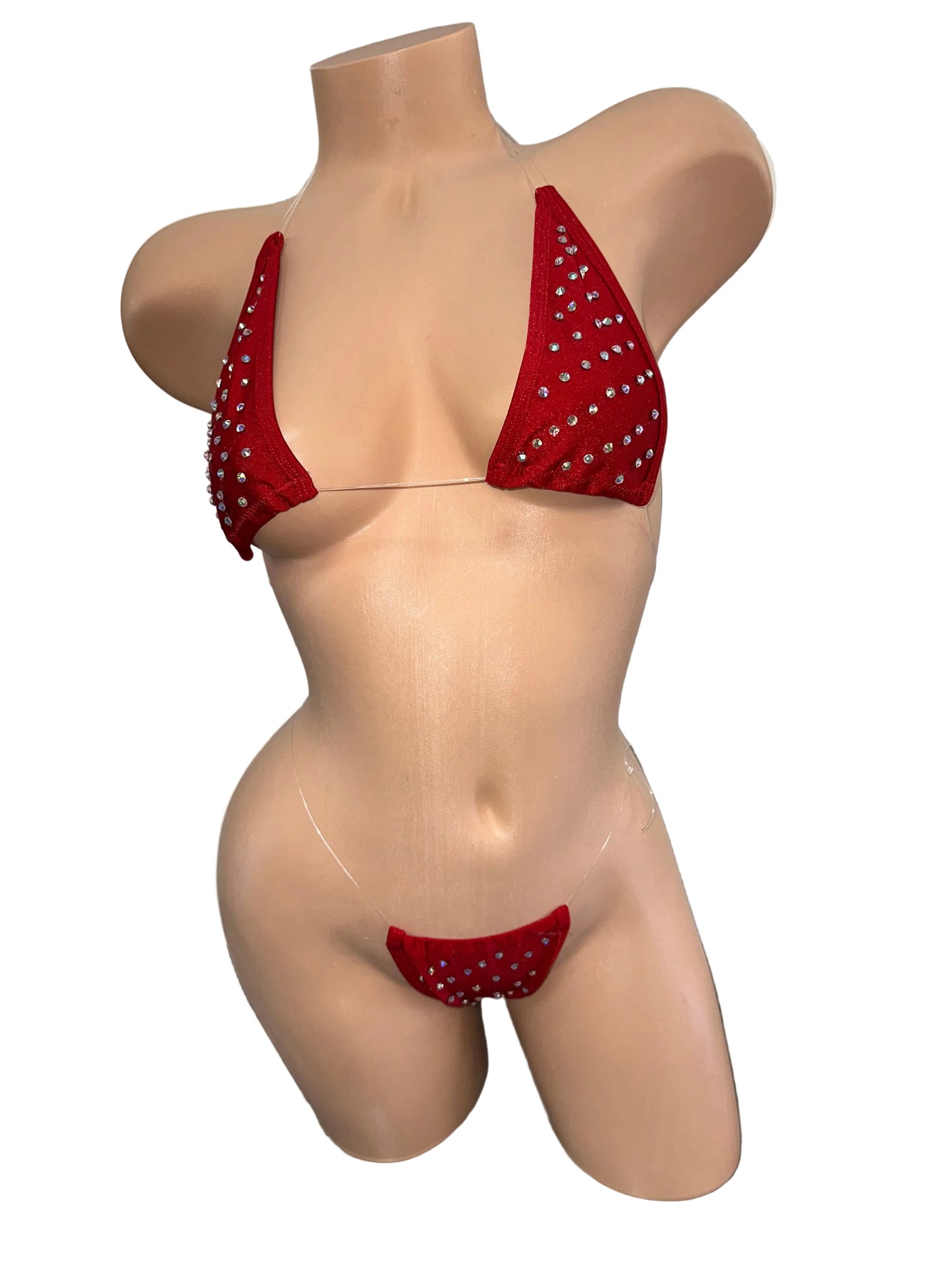 Red Clear String Micro-Kini Light Stones